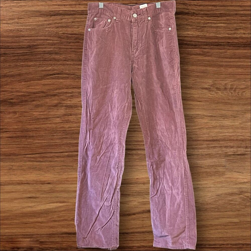 Vintage 2001 Levi’s 505 Mauve Purple Lower Rise Straight Jeans Women’s 8M